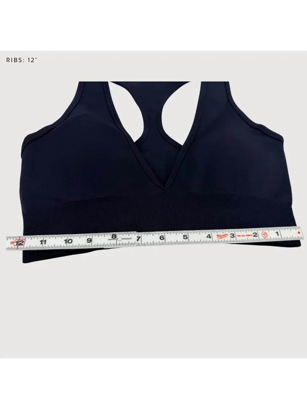 CSB Black Racerback Seamless Sports Bra